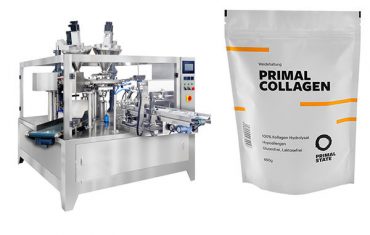 Makinë automatike paketimi pluhur për qese doy me zinxhir