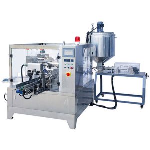Premade Pouch Liquid & Paste Paketimi Machine