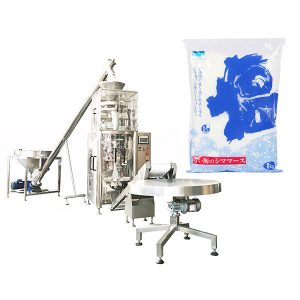 Forma vertikale e mbushjes së vulës me kripën volumetrike për kripë