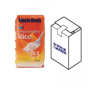 Çanta me fund të sheshtë me etiketim të sipërm për grurin